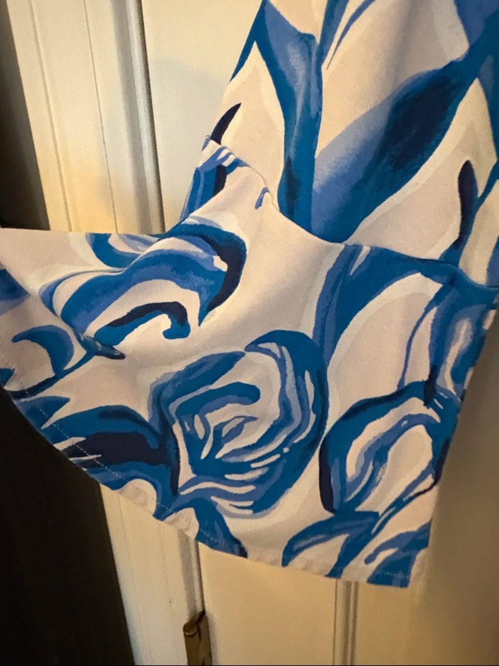 Lilly Pulitzer Blue & White Leaf-Print Tunic dress- XL excellent condition - Picture 4 of 4